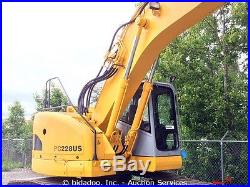 Komatsu PC228US-2 Hydraulic Excavator 9' 7 Stick Heat Cab A/C Zero Swing 138HP