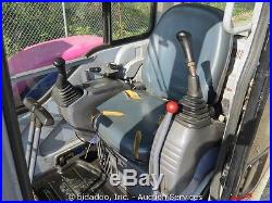 Komatsu PC30UU-3 Hydraulic Mini Excavator Enclosed Cab Yanmar Diesel Aux Hyd