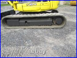 Komatsu PC40MR-1 Excavator rubber tracks 3rd valve blade 2 speed