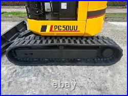 Komatsu PC50UU Mini Excavator with Hydraulic Thumb S/N 3802