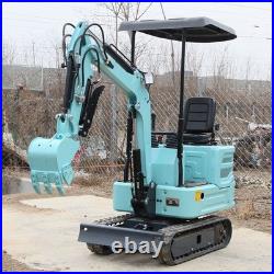 Kubota 1.4Ton Mini Excavators Hydraulic Thumb 7 Attachments Combo USA FREE SHIP