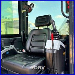 Kubota 3.5T Mini Excavator With Enclosed Cab AC V1505 Diesel 25HP 7700lbs