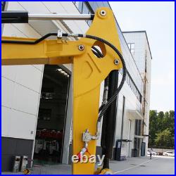 Kubota 3.5T Mini Excavator With Enclosed Cab AC V1505 Diesel 25HP 7700lbs