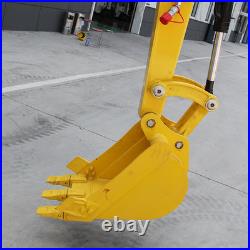 Kubota 3.5T Mini Excavator With Enclosed Cab AC V1505 Diesel 25HP 7700lbs