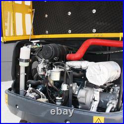 Kubota 3.5T Mini Excavator With Enclosed Cab AC V1505 Diesel 25HP 7700lbs