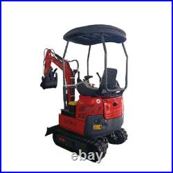 Kubota Engine Mini Excavator with Side Swing Boom, & Hydraulic Thumb AGT-QK18K-C