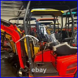 Kubota Engine Mini Excavator with Side Swing Boom, & Hydraulic Thumb AGT-QK18K-C