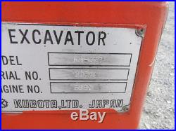 Kubota KH61 Mini Excavator withCab