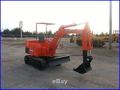 Kubota KH8H Mini Excavator Trackhoe Backhoe Dozer Kubota Diesel NO RESERVE