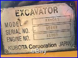 Kubota KX-045 Excavator