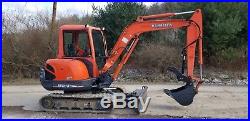 Kubota Kx121-3 Excavator Cab Heat A/c 6 Way Angle Blade Hydraulic Thumb Low Hrs