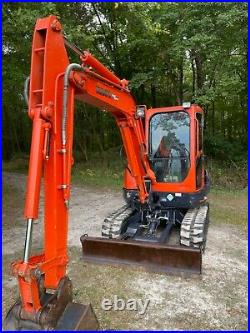 Kubota Kx121-3 Excavator Low Hours Enclosed Heat A/c Two Speed Angle Blade