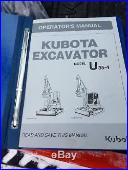 Kubota U35-4 Zero Turn Excavator Angle Blade ONLY 100 HOURS DEMO MACHINE
