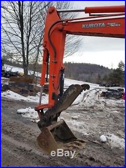 Kubota U45 Excavator Cab Heat A/c Hydraulic Thumb Angle Blade Ready To Work