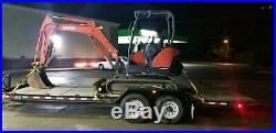 Kubota kx71-3 Mini Excavator AND 22 ft Tilt trailer low hours serviced