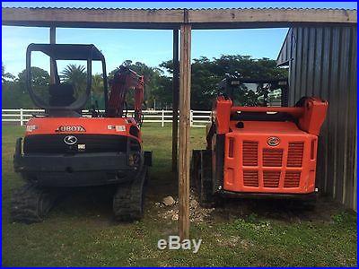 Kubota skid steer and kubota excavator