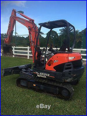 Kubota skid steer and kubota excavator