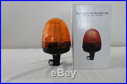 LED Amber Warning Beacon, Pole Mounted, Now With Free DIN Mounting Pole