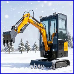 LOCAL PICK UP Enclosed Cab 1Ton Mini Excavator For Sale With EPA Engine Digger LOCAL PICK UP Enclosed Cab 1Ton Mini Excavator For Sale With EPA Engine Digger