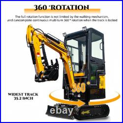 LOCAL PICK UP Enclosed Cab 1Ton Mini Excavator For Sale With EPA Engine Digger LOCAL PICK UP Enclosed Cab 1Ton Mini Excavator For Sale With EPA Engine Digger