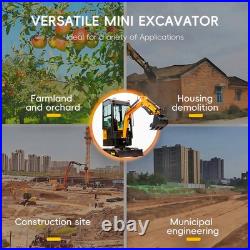 LOCAL PICK UP Enclosed Cab 1Ton Mini Excavator For Sale With EPA Engine Digger LOCAL PICK UP Enclosed Cab 1Ton Mini Excavator For Sale With EPA Engine Digger