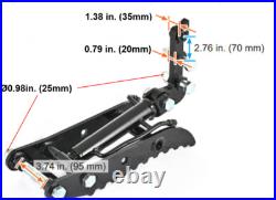 L-Shaped Hydraulic Thumb Clip Attachment With Hydraulic Hoses for Mini Excavator
