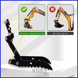 L-Shaped Hydraulic Thumb Clip Clamp For Mini Excavators Small Digger Attachments