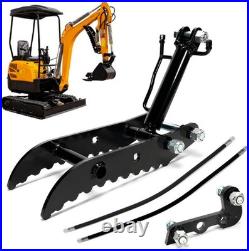 L-Shaped Hydraulic Thumb Clip Clamp For Mini Excavators Small Digger Attachments