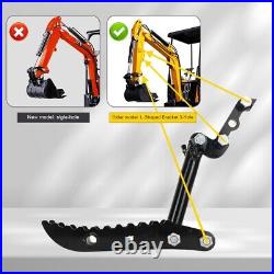 L-Shaped Three Hole Hydraulic Thumb For Mini Excavators Attachments Metal Grab