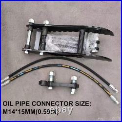 L-Shaped Three Hole Hydraulic Thumb For Mini Excavators Attachments Metal Grab