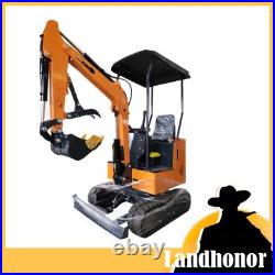 Landhonor 1T Dozer Farm Garden USA Digger Tracked Crawlerv 15HP Gas Engine EPA