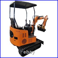 Landhonor 1T Dozer Farm Garden USA Digger Tracked Crawlerv 15HP Gas Engine EPA