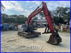 Link Belt 130XL Excavator With Push Blade & 36 Bucket With Manual Thumb