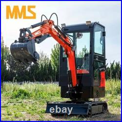 MMS 10HCAB 1 Ton Enclosed Cab Mini Excavator 13.5HP Gasoline Engine Small Digger