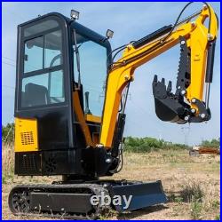 MMS 10HCAB 1 Ton Enclosed Cab Mini Excavator 13.5HP Gasoline Engine Small Digger