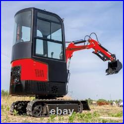 MMS 10HCAB 1 Ton Enclosed Cab Mini Excavator 13.5HP Gasoline Engine Small Digger