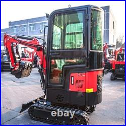 MMS 10HCAB 1 Ton Enclosed Cab Mini Excavator 13.5HP Gasoline Engine Small Digger
