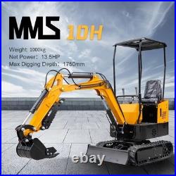 MMS 1Ton Mini Excavator Digger Briggs&Stratton Gasoline Engine 4K Motor 13.5HP