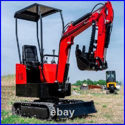 MMS 1Ton Mini Excavator Digger Briggs&Stratton Gasoline Engine 4K Motor 13.5HP