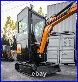MMS 1.2Ton Mini Excavator with Enclosed Cab Engine Free Attachments