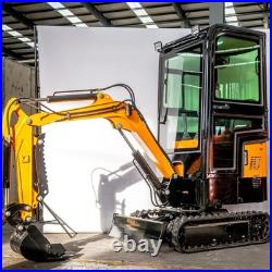 MMS 1.2Ton Mini Excavator with Enclosed Cab Engine Free Attachments