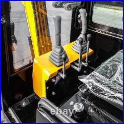 MMS 1.2Ton Mini Excavator with Enclosed Cab Engine Free Attachments