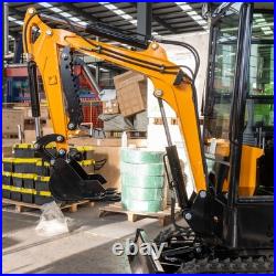 MMS 1.2Ton Mini Excavator with Enclosed Cab Engine Free Attachments