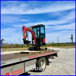 MMS 1.2Ton Mini Excavator with Enclosed Cab Engine Free Attachments