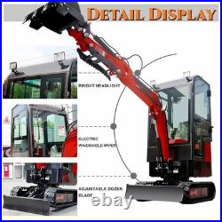 MMS 1.2 Ton Enclosed Cab Mini Excavator 13.5HP Gasoline Engine Small Digger MMS 1.2 Ton Enclosed Cab Mini Excavator 13.5HP Gasoline Engine Small Digger