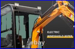 MMS 1.2 Ton Enclosed Cab Mini Excavator 13.5HP Gasoline Engine Small Digger MMS 1.2 Ton Enclosed Cab Mini Excavator 13.5HP Gasoline Engine Small Digger