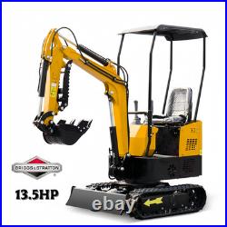 MMS 1 Ton Mini Excavator with Briggs&Stratton 13.5HP Gasoline Engine