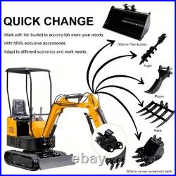 MMS 1 Ton Mini Excavator with Briggs&Stratton 13.5HP Gasoline Engine