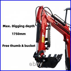 MMS 1 Ton Mini Excavator with Briggs&Stratton 13.5HP Gasoline Engine