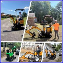 MMS 1 Ton Mini Excavator with Briggs&Stratton 13.5HP Gasoline Engine